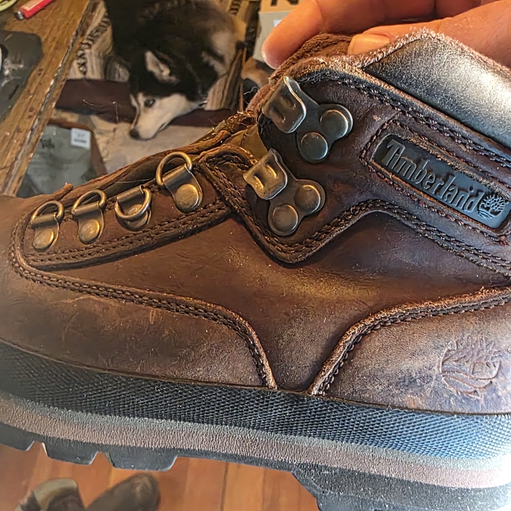 Timberland Men's Chocolate Leather Hiking Boots